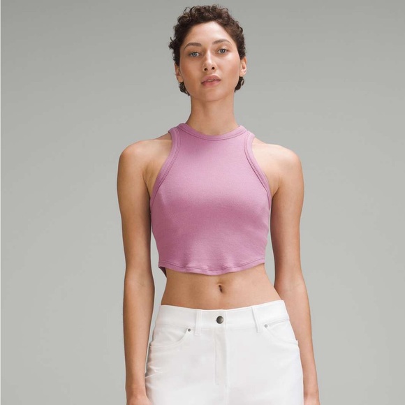Lululemon Hold Tight Crop Tank Purple size 4/6 muscle tank gym top - Picture 1 of 8